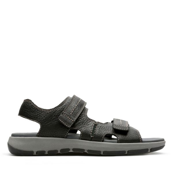 Clarks Mens Brixby Shore Sandals Black | CA-5082367